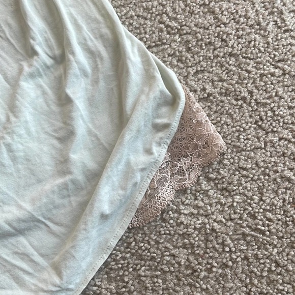 Anthropologie Floreat Mint Green Sleep romper medium - Picture 2 of 6